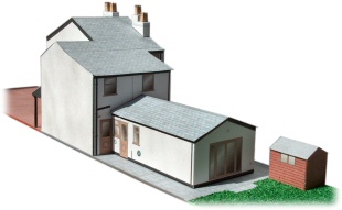 extended semi-detached house