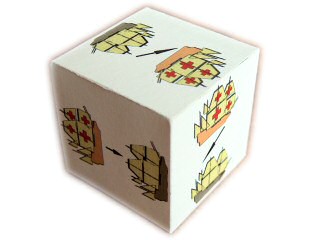 The die for the Fire-Ship game The die for the Fire-Ship game