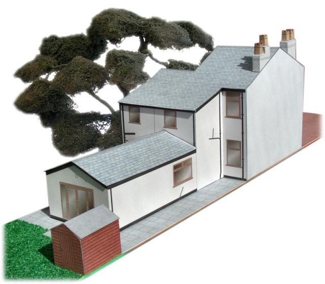 model house created from architect's plan model house created from architect's plan