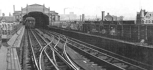 Seaforth Sands Overhead Railway Station viewed from the West