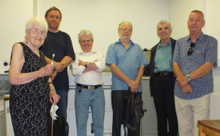 Seaglam model-builders visiting the 3D printing lab at Liverpool University