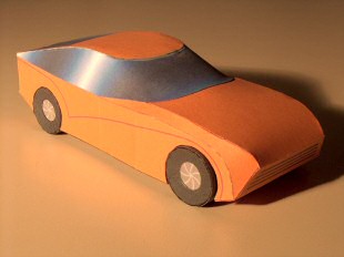 Concept Coupe - looking down at the offside front corner Concept Coupe - looking down at the offside front corner