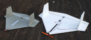 CTD models - one made of polystyrene ceiling tiles and one made of Vitrex underlay board