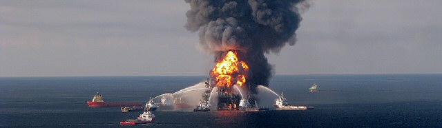Deepwater Horizon rig fire - image from publicintelligence.net
