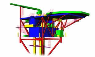 Computer model created by Armada for a gas explosion study